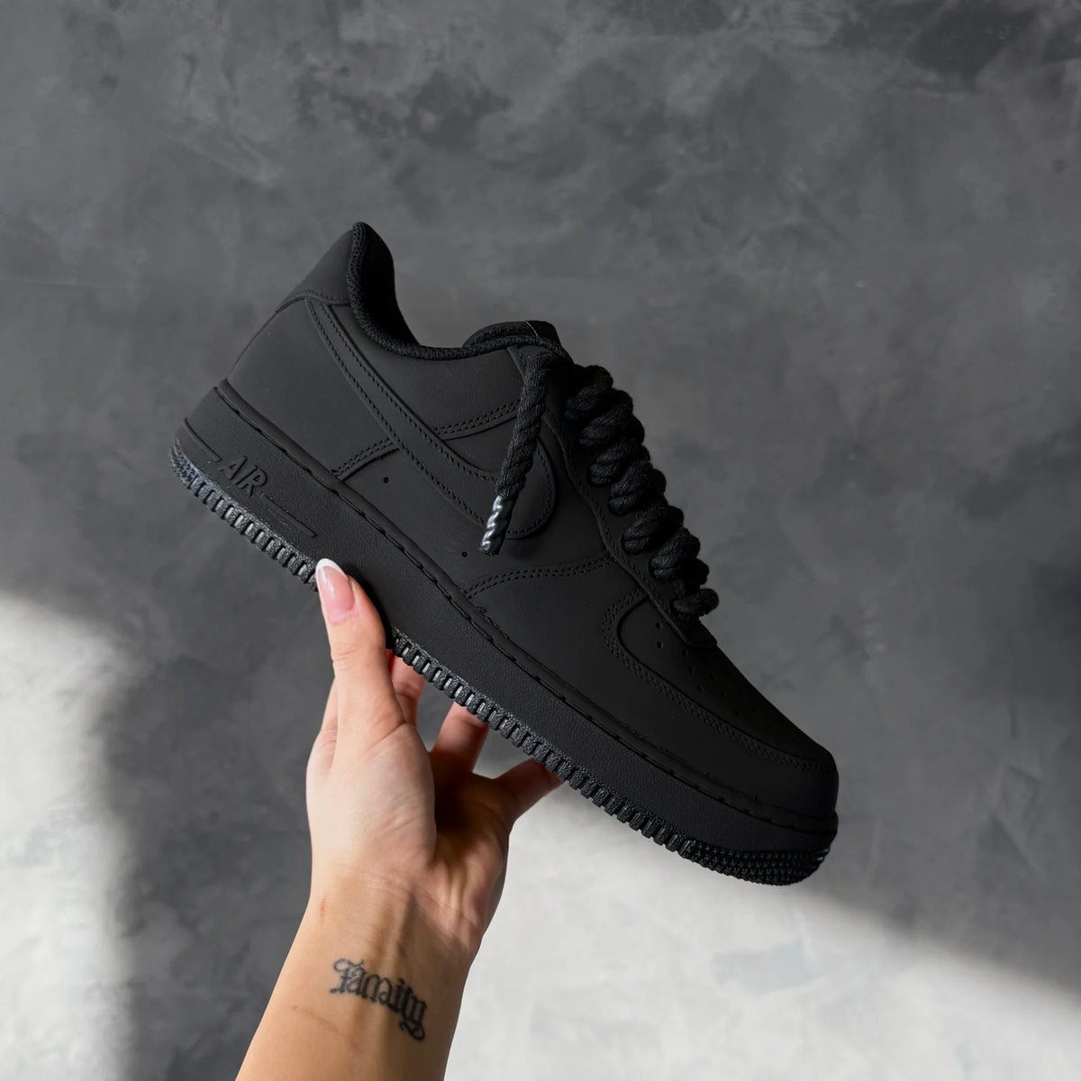Custom Black Matte AF1